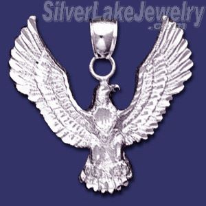 Sterling Silver DC Eagle Bird of Pray Charm Pendant