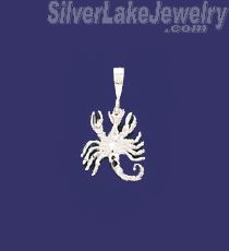 Sterling Silver DC Scorpion Charm Pendant