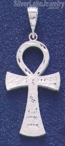 Sterling Silver DC Big Ankh Ansate Cross Charm Pendant