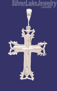 Sterling Silver DC Cross Charm Pendant