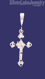 Sterling Silver DC Cross Charm Pendant