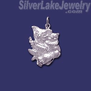Sterling Silver Koala Bear w/Baby on Back Animal Charm Pendant