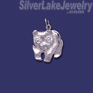 Sterling Silver Panda Bear Animal Charm Pendant