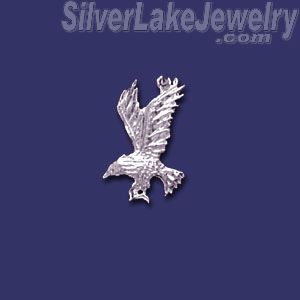 Sterling Silver Small Eagle Animal Charm Pendant