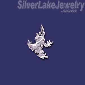 Sterling Silver Frog Toad Animal Charm Pendant