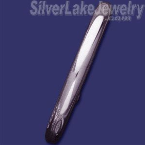 Sterling Silver 8" Round Tubular Slip-on Bangle 9mm