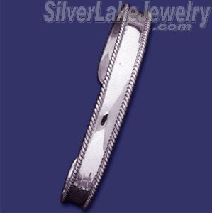 Sterling Silver 7 Days Bangle 9mm