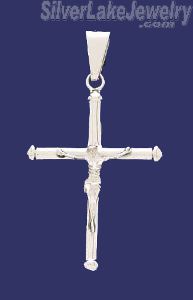 Sterling Silver Cross Crucifix Charm Pendant