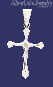 Sterling Silver Cross Crucifix Charm Pendant