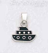 Sterling Silver Boat Charm Pendant