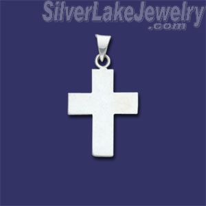 Sterling Silver Plain Cross Charm Pendant