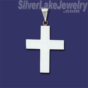 Sterling Silver Plain Cross Charm Pendant