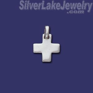 Sterling Silver Plain Cross Charm Pendant