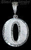 Sterling Silver Number 0 Charm Pendant