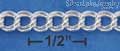 Sterling Silver 7" 7mm Link Charm Bracelet