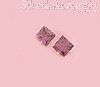 Sterling Silver 5mm Princess Cut Amethyst CZ Stud Earrings