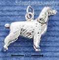 Sterling Silver Three Dimensional Spaniel Dog Charm