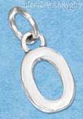 Sterling Silver "0" Number Charm