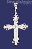 Sterling Silver DC Cross Charm Pendant