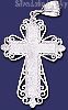 Sterling Silver DC Cross Charm Pendant