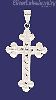 Sterling Silver DC Cross Charm Pendant