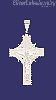 Sterling Silver DC Cross Crucifix Charm Pendant