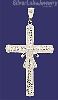 Sterling Silver DC Big Cross Charm Pendant