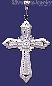 Sterling Silver DC Big Cross Charm Pendant