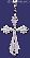 Sterling Silver DC Big Cross Charm Pendant