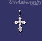 Sterling Silver DC Cross Charm Pendant