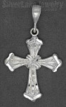 Sterling Silver DC Cross Charm Pendant