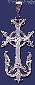 Sterling Silver DC Big Cross w/Birds Charm Pendant