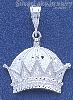 Sterling Silver DC Big Crown Charm Pendant