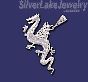 Sterling Silver DC Big Winged Dragon Charm Pendant