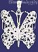 Sterling Silver DC Filigree Butterfly Charm Pendant