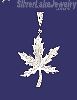 Sterling Silver DC Marijuana Pot Leaf Charm Pendant