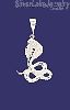 Sterling Silver DC Big Snake Cobra Charm Pendant