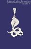 Sterling Silver DC Snake Cobra Charm Pendant