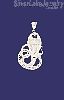 Sterling Silver DC Big Snake Cobra Charm Pendant