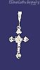 Sterling Silver DC Cross Charm Pendant