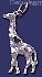 Sterling Silver Giraffe Animal Charm Pendant