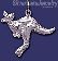 Sterling Silver Kangaroo Animal Charm Pendant