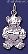 Sterling Silver Plush Bear w/Heart Animal Charm Pendant