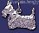 Sterling Silver Aberdeen Scottish Terrier Scottie Dog Animal Charm Pendant