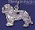 Sterling Silver Cocker Spaniel Dog Animal Charm Pendant