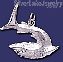 Sterling Silver Great White Shark Animal Charm Pendant