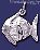 Sterling Silver Angelfish Animal Charm Pendant