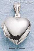 Sterling Silver High Polished Heart Locket