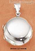 Sterling Silver High Polished Round Locket