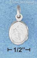 Sterling Silver Etched Oval Locket